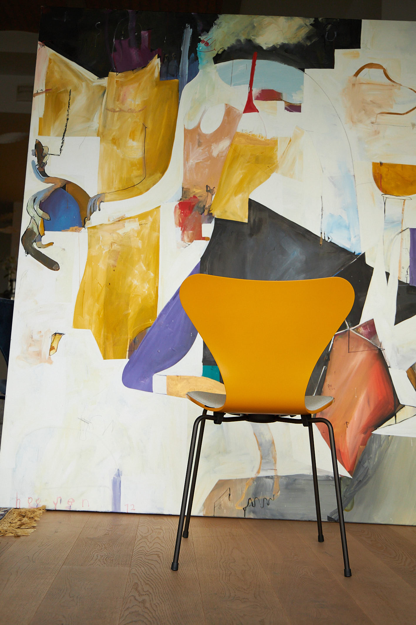 Chair infront of painting